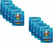 10 пакетиков наклеек Panini "UEFA EURO 2020" (50 наклеек)