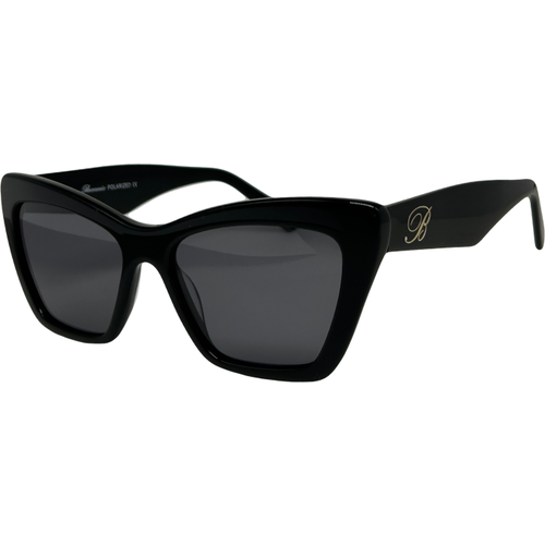 фото Солнцезащитные очки boccaccio, кошачий глаз, оправа: пластик, для женщин, черный