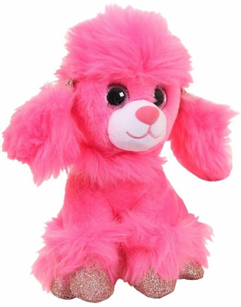 Мягкая игрушка Abtoys Собачка Карамелька, 14 см игрушка мягкая, ярко-розовая (M0084/ярко-розовый)