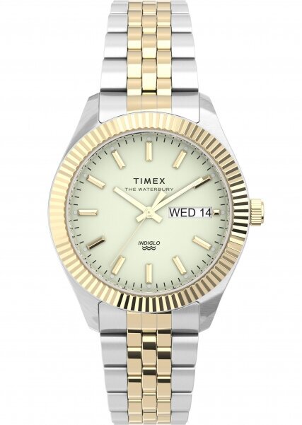 Наручные часы TIMEX Waterbury, бежевый, серебряный
