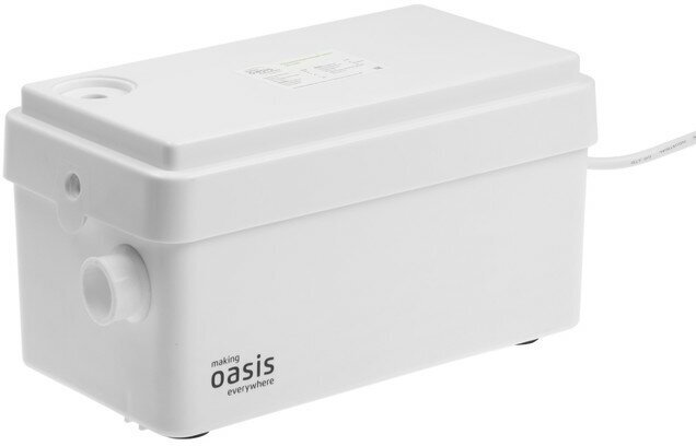 OASIS Насос канализационный Oasis SD-250, для раковины, 250 Вт, 80 л/мин, напор 4 м, емкость 3 л