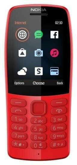 Сотовый телефон NOKIA 210 Dual Sim красный