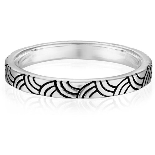 Кольцо Aloha Gaia Кольцо UNAHI, серебро, 925 проба, чернение, размер 16