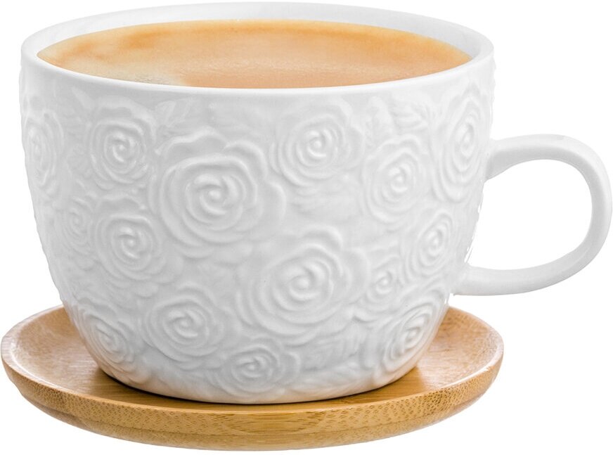 фото Чайная пара Elan gallery Розы, 1 персоны