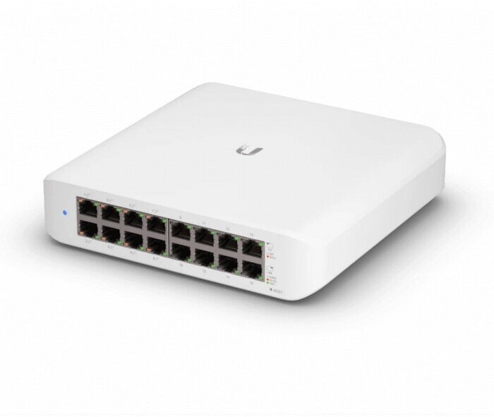 Ubiquiti UniFi Switch Lite 16 PoE (USW-Lite-16-POE) Ubiquiti PoE-коммутатор 16х 1G RJ45 раздача 45 Вт (071163) USW-Lite-16-POE