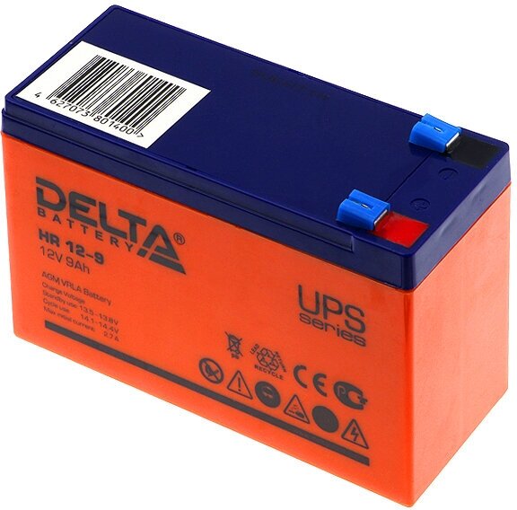 Аккумуляторная батарея DELTA Battery HR 12-9 12В 9 А·ч - фото №8