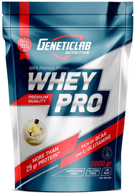 Geneticlab WHEY PRO 1000 г (Ваниль)