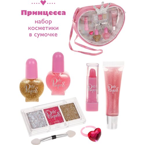 Набор детской декоративной косметики для макияжа лица и ногтей Mary Poppins в сумочке 