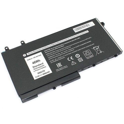 Аккумуляторная батарея для ноутбука Dell Latitude 5400 E5400 5410 E5410 (R8D7N) 11.4V 4000mAh OEM