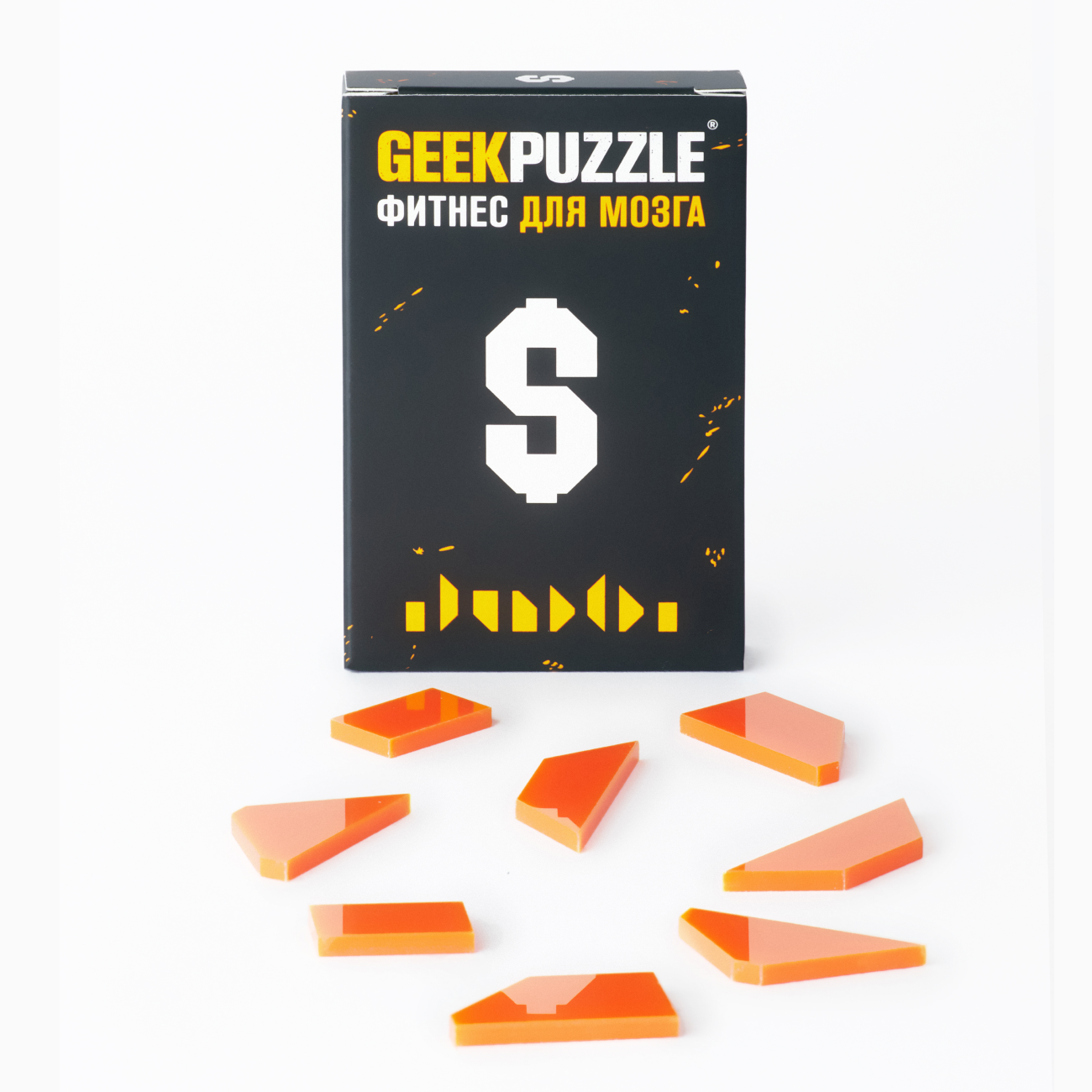 Головоломка GEEK PUZZLE / IQ PUZZLE Доллар оранжевый