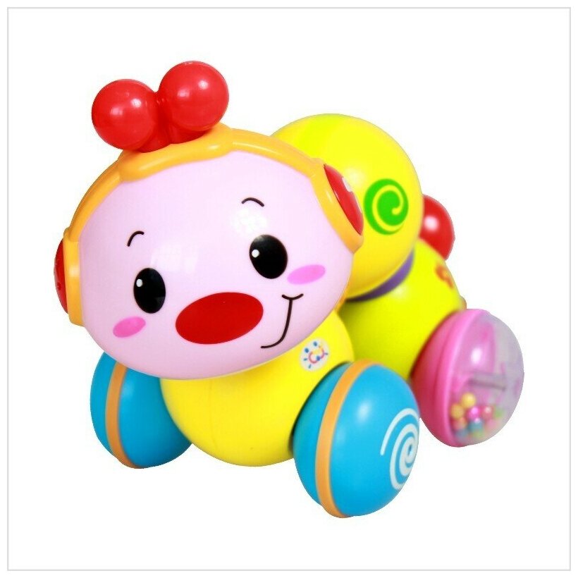 Игрушка-каталка Hola Toys Музыкальная гусеничка (997) - фото №2