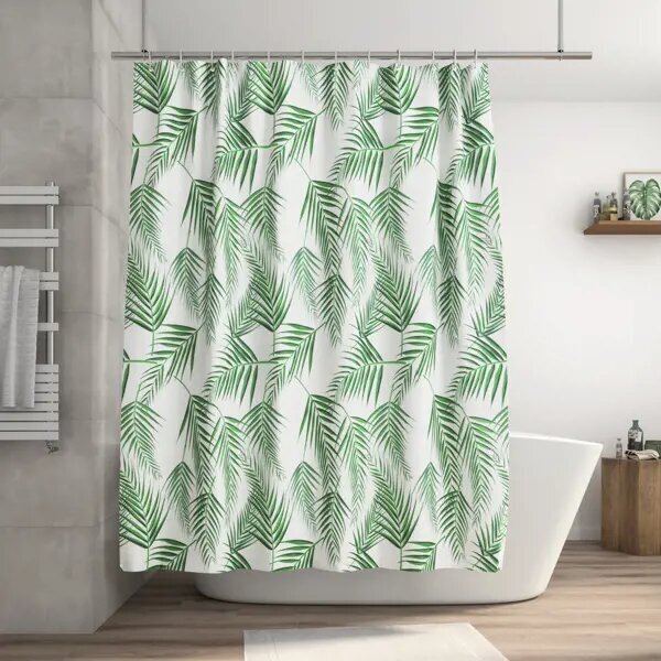 фото Штора для ванной Sensea Natural 180x200 см полиэстер цвет мультиколор