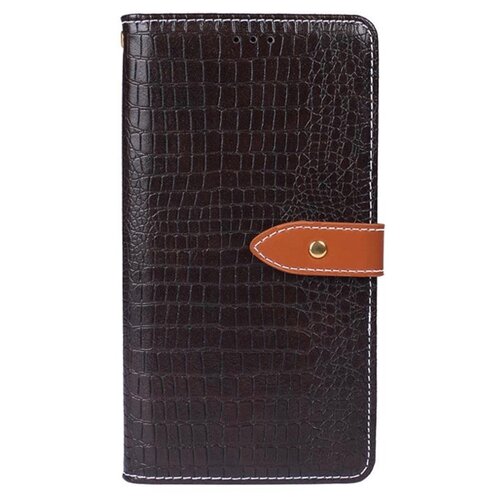 фото Чехол-книжка mypads для huawei mate 20 pro / mate 20 rs 6.39 с фактурной прошивкой рельефа кожи крокодила с застежкой и визитницей коричневый