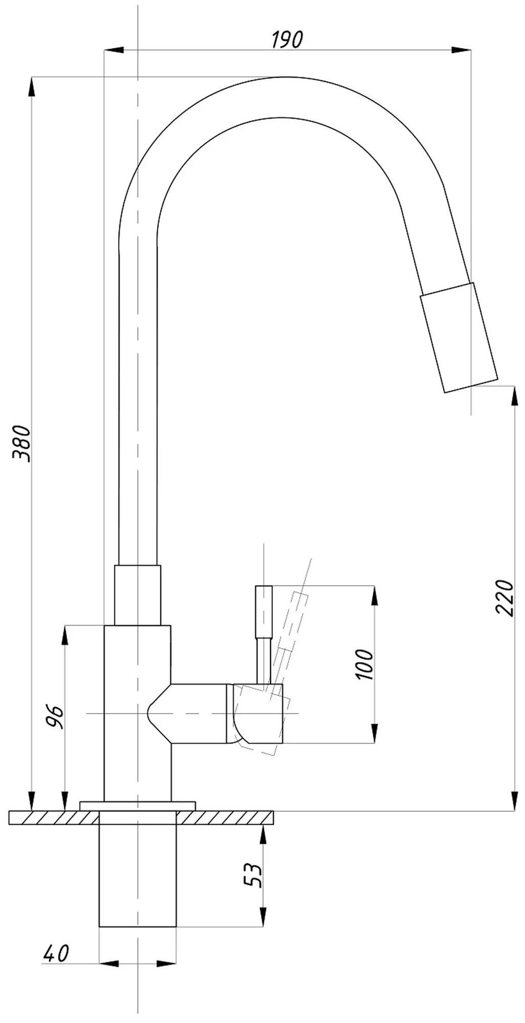 Смеситель для кухни TSARSBERG гибкий излив, белый тип ГОСТ см-моцба TSB-114-W003 - фотография № 5