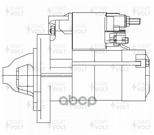 Стартер для автомобилей Toyota Vitz (99-)/FunCargo (99-)/Platz (00-)/Yaris (99-) 1.3i/1.5i 1кВт StartVolt - фото №10