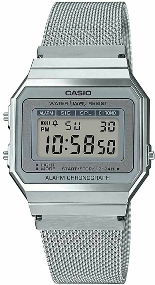 Наручные часы CASIO Vintage 76931, серый, серебряный