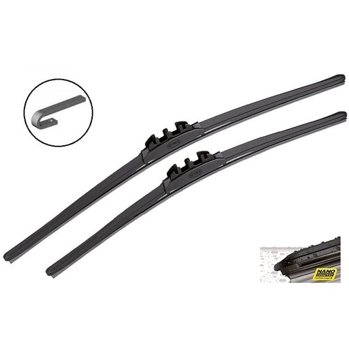 Комплект гибридных щёток для лобового стекла Heyner, 560мм+560мм