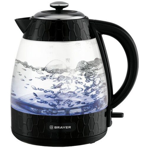 Чайник BRAYER 1047BR 2200Вт 17л стекло черный 956800₽