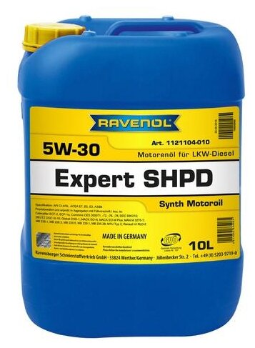 Моторное масло 5W-30 (10л) (второй номер 4014835864085) Ravenol 1121104-010-01-999