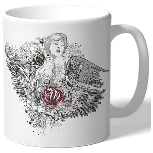 фото Кружка девушка с крыльями drabs