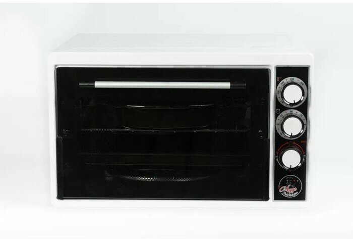 Мини-печь "чудо пекарь" ЭДБ-0128/духовка электрическая настольная (цвет белый, 39 л, гриль, подсветка, 2 противня, решетка) УЗБИ
