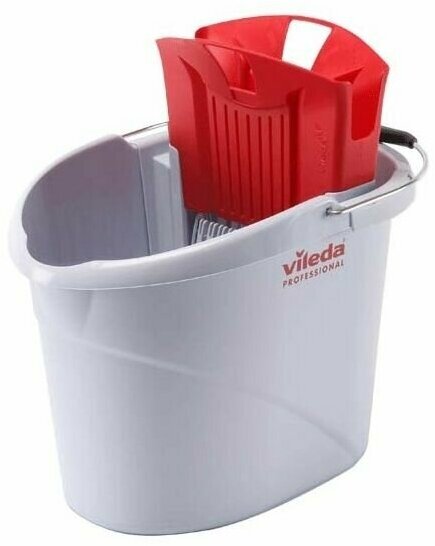 фото Ведро с туннельным отжимом, Vileda Professional, УльтраСпид Мини, 10л, красный.