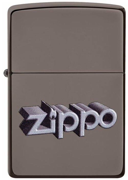 Оригинальная бензиновая зажигалка ZIPPO 49417 Zippo Design с покрытием Black Ice®