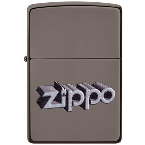 Оригинальная бензиновая зажигалка ZIPPO 49417 Zippo Design с покрытием Black Ice®