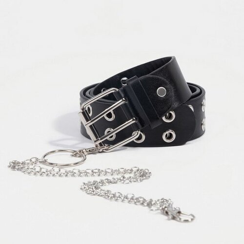 фото Ремень сима-ленд, размер 110, черный сима-лэнд