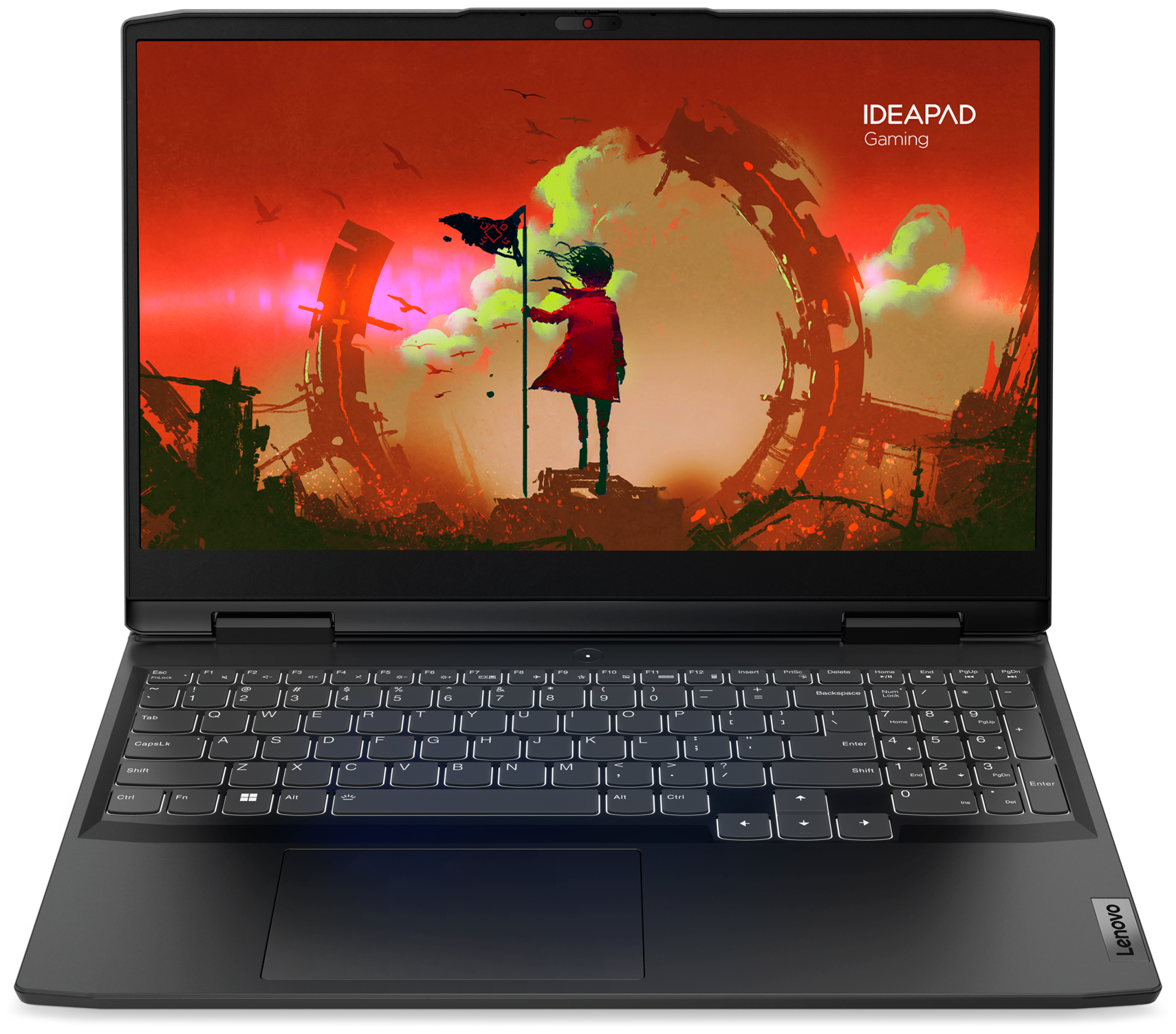 Ноутбук Lenovo IdeaPad Gaming 3 Gen 7 15.6" FHD IPS/AMD Ryzen 5 7535HS/16GB/512GB SSD/GeForce RTX 4050 6Gb/NoOS/ENGKB/русская гравировка/черный (82SB00QDRM)