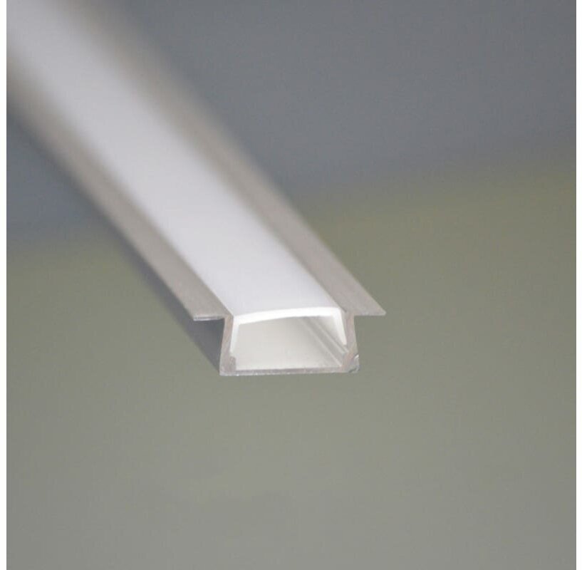 Врезной профиль TruEbergy для светодиодной ленты, 2 м, 22 × 7 мм, матовый рассеиватель, аксессуары - фотография № 2
