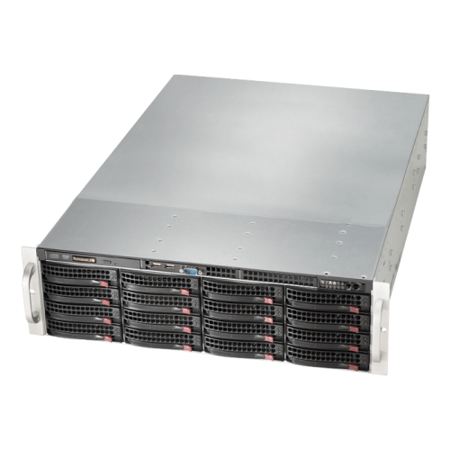 Сервер Supermicro SuperStorage 6039P-E1CR16L без процессора/без ОЗУ/без накопителей/количество отсеков 3.5 hot swap: 16/1200 Вт/LAN 10 Гбит/c