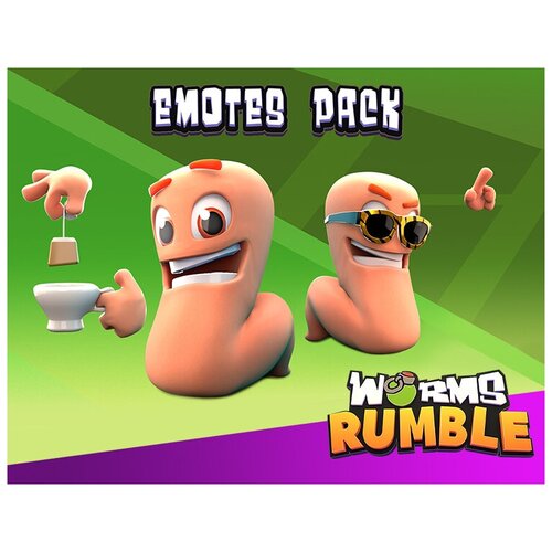 worms rumble armageddon weapon skin pack дополнение [pc цифровая версия] цифровая версия Worms Rumble - Emote Pack