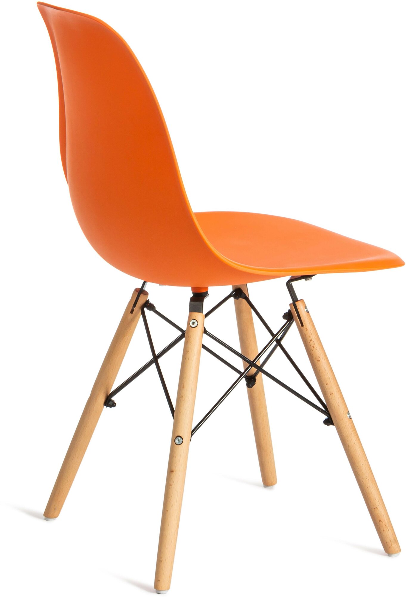 Стул Secret de Maison Tolix-Eames Cindy (001), массив дерева, цвет: оранжевый - фотография № 10