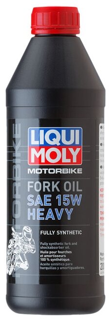 Масло для вилок и амортизат 15W LIQUI MOLY 1л синтет Motorbike Fork Oil Heavy