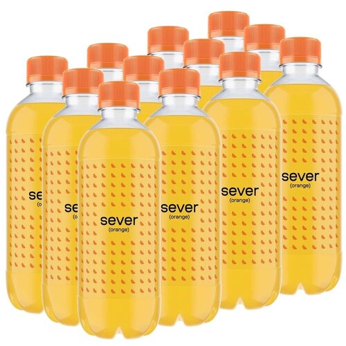 Газированный напиток Sever Orange, 0.5 л, пластиковая бутылка, 12 шт.