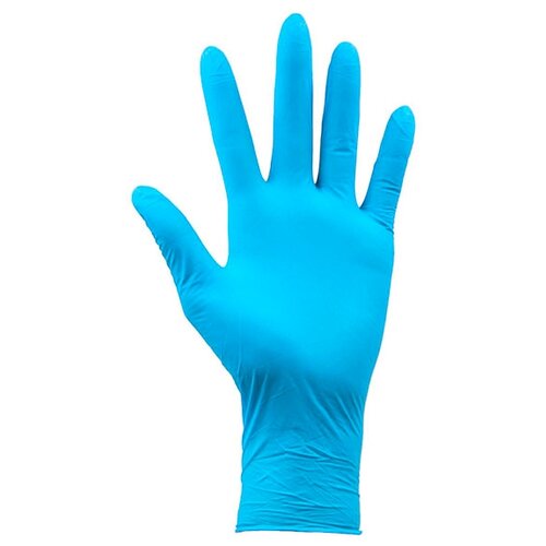 Перчатки нитриловые голубые Nitrile, размер M (100 шт)