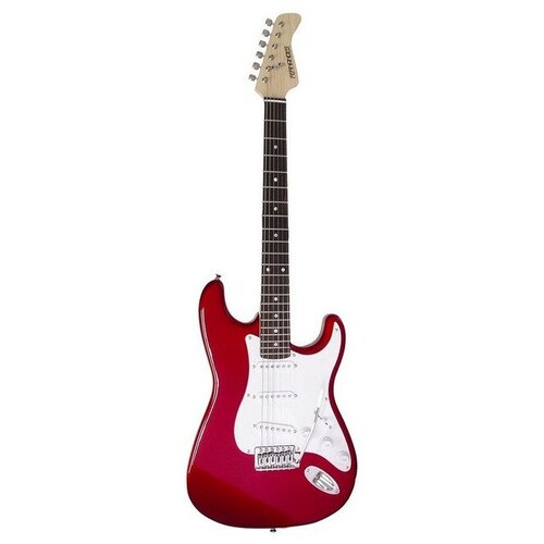 Электрогитара Stratocaster HSS, цвет - красный Fernandes LE-1Z CAR/L