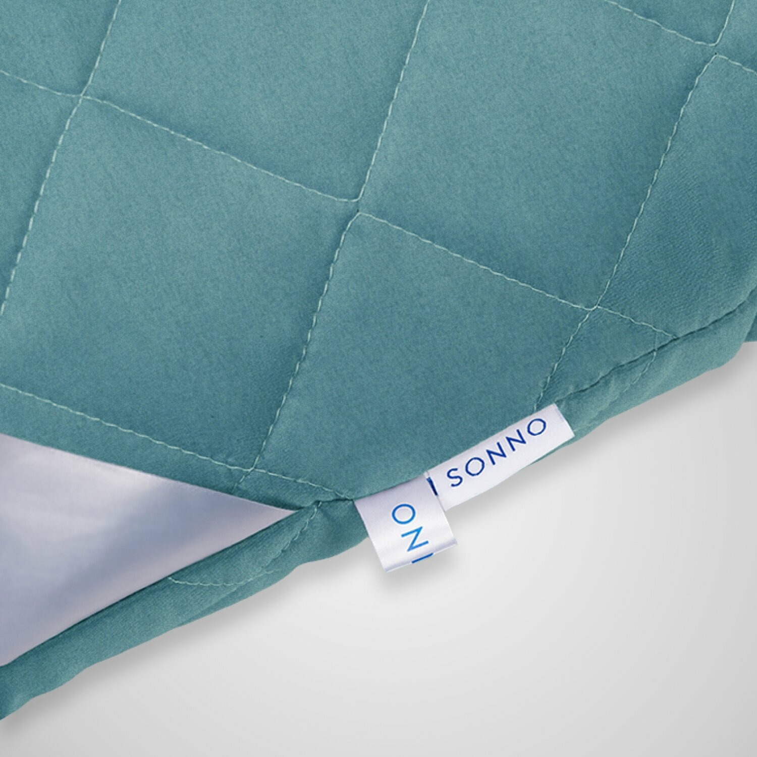 Комплект из двух подушек для сна SONNO AURA 50x70 гипоаллергенный наполнитель Amicor TM Цвет Бельгийский зеленый - фотография № 7