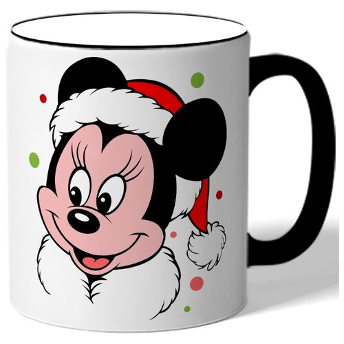 фото Кружка с цветной ручкой в подарок на новый год - новогодняя минимаус drabs