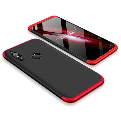 фото Чехол-бампер-панель mypads для huawei honor 8x (jsn-l21) 6.5 с полной защитой дисплея и телефона по всем краям и углам с красной окантовкой