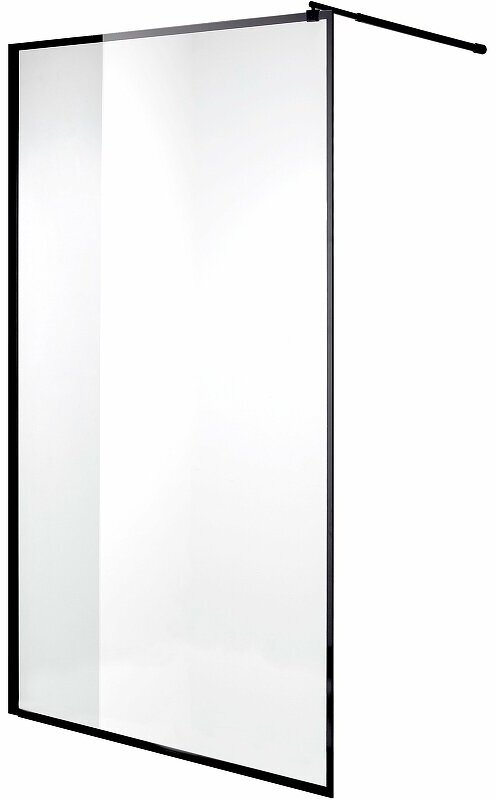 Душевая перегородка Niagara Nova 90 NG-687-90BLACK профиль Черный стекло прозрачное