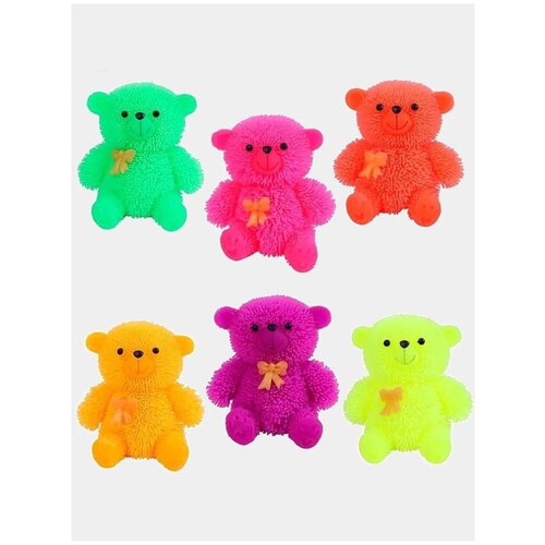 Мишка-антистресс светящийся (цвета в ассортименте)