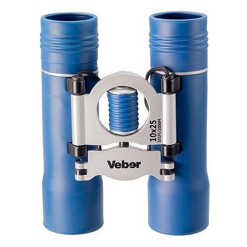 Бинокль Veber Sport БН 10x25 new синий/серебристый