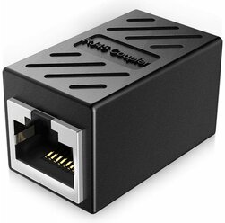 Переходник для кабеля RJ45 Ethernet / Черный