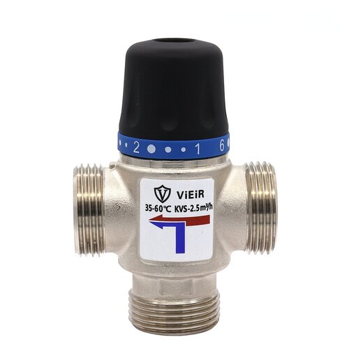 Термостатич. смесительный клапан 35-60С трёхходовой смесительный клапан под сервопривод 1 vieir vr291