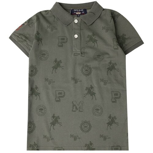 фото Поло monte blaze, размер 140, зеленый