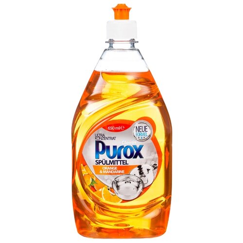 фото Purox Средство для мытья посуды Orange & mandarine 0.65 л