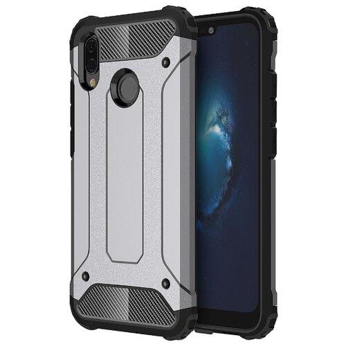 фото Чехол-бампер mypads для xiaomi mi cc9 противоударный усиленный ударопрочный серебристый