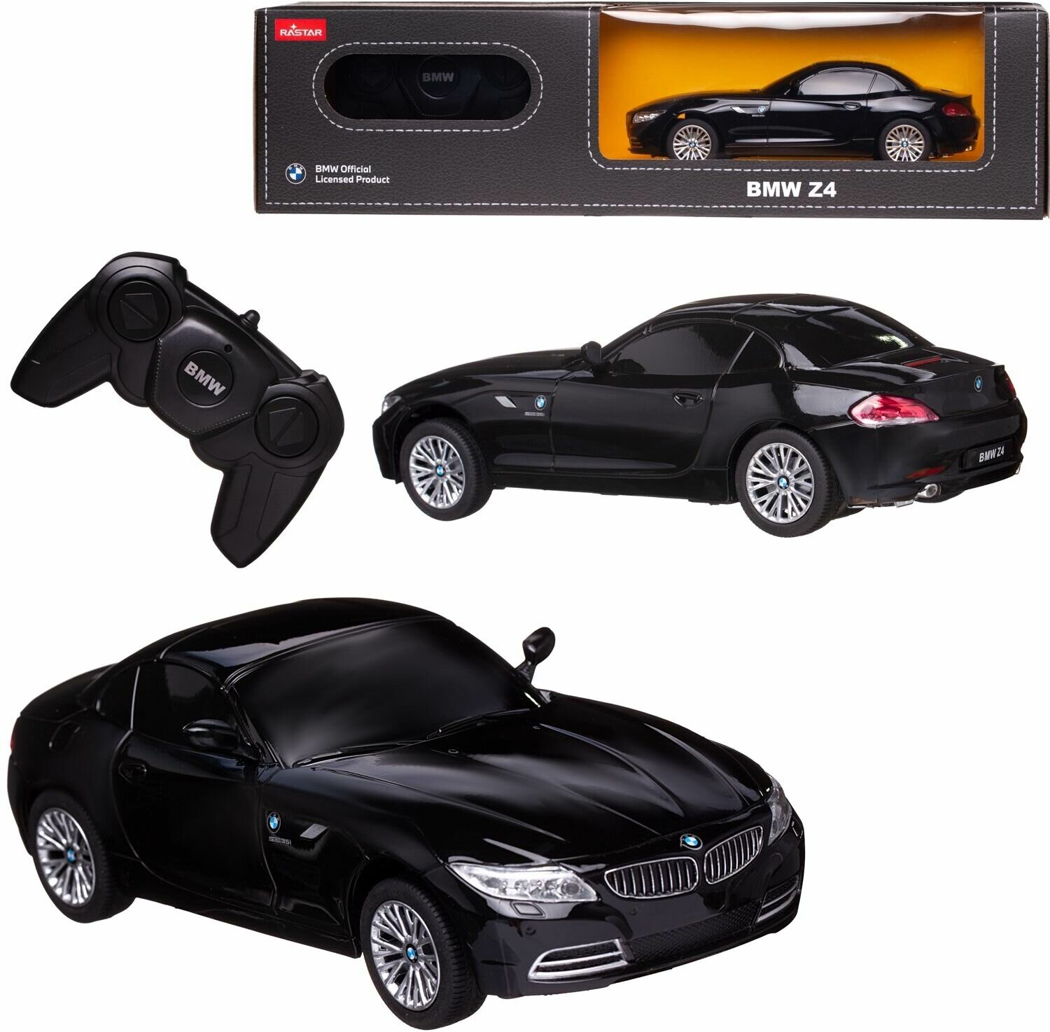 Машина р/у 1:24 BMW Z4 цвет черный 24G 18.0х8.5х5.5 см